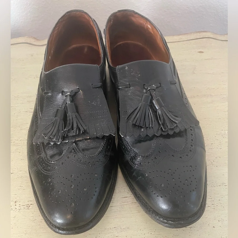 Allen Edmonds Made in USA Arlington Tasseled Kiltie Loafer in Black Size‎ 13 B